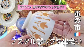 夫の子供時代の思い出のお皿を見つけました🌿パリの蚤の市🌿購入品紹介【フランス🇫🇷蚤の市に行こう204】