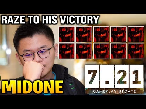 Midone 7.21 Dota [Shadow Fiend] Raze to his victory