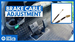 Club Car Precedent Brake Cable Adjustment | How To | Golf Cart Garage
