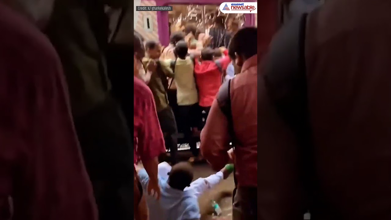 Viral VIDEO | Man Struggles To Get off Mumbai Local Train, Dramatically Falls On Platform