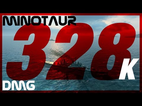 MINOTAUR - 7 KILLS, 328K DMG, 3,558 BASE XP 🎥 World of Warships