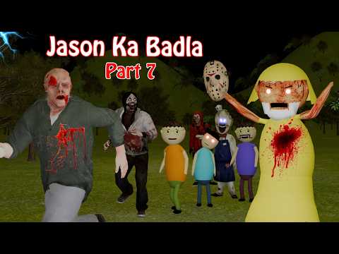 Gulli Bulli And Zombie Baba Part 7 | Jason Horror Story | MJOH Toons