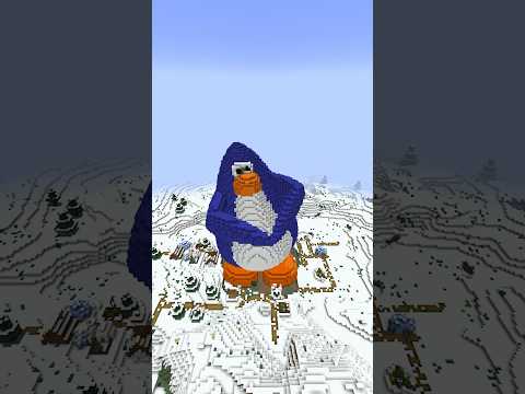 JahCub - Minecraft Club Penguin Dance Stop Motion 😬 #Shorts