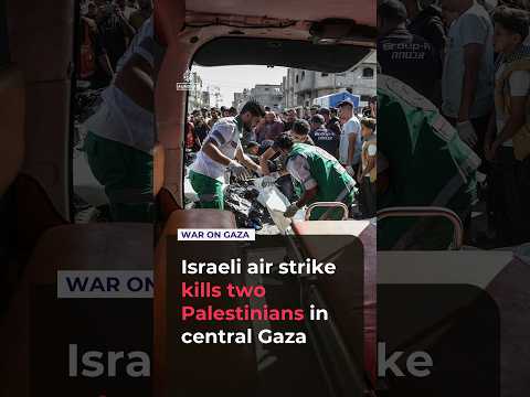 Israeli air strike kills two Palestinians in central Gaza