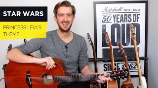 Star Wars  - Princess Leia's Theme - Fingerstyle Guitar Tutorial