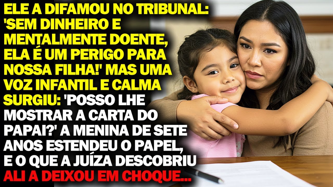 EX-MARIDO ENTROU NA JUSTIÇA PELA GUARDA DA FILHA, MAS ELA MOSTROU A JUÍZA UMA CARTA QUE O DESTRUIU!
