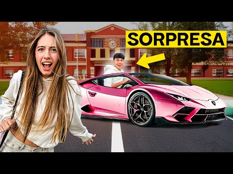 I PICK UP MY EX GIRLFRIEND TO SCHOOL IN A LAMBORGHINI... *embarrassing*