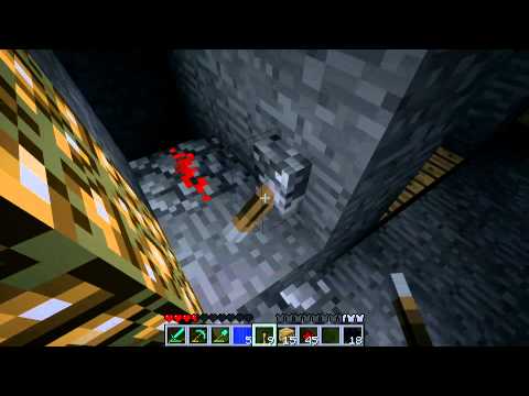 Mincraft piston water door with lava trap