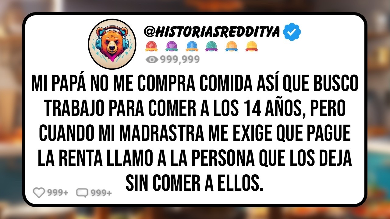 Mi PAPÁ No me Compra Comida así que Busco Trabajo Para Comer a los 14 Años, Pero Cuando mi MAD...