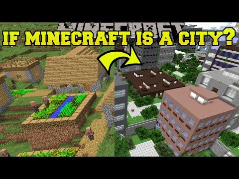 Minecraft: IF MINECRAFT WAS A CITY?!? - Mod Showcase