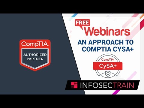 FREE WEBINAR CompTIA CySA | CompTIA CySA | Infosectrain
