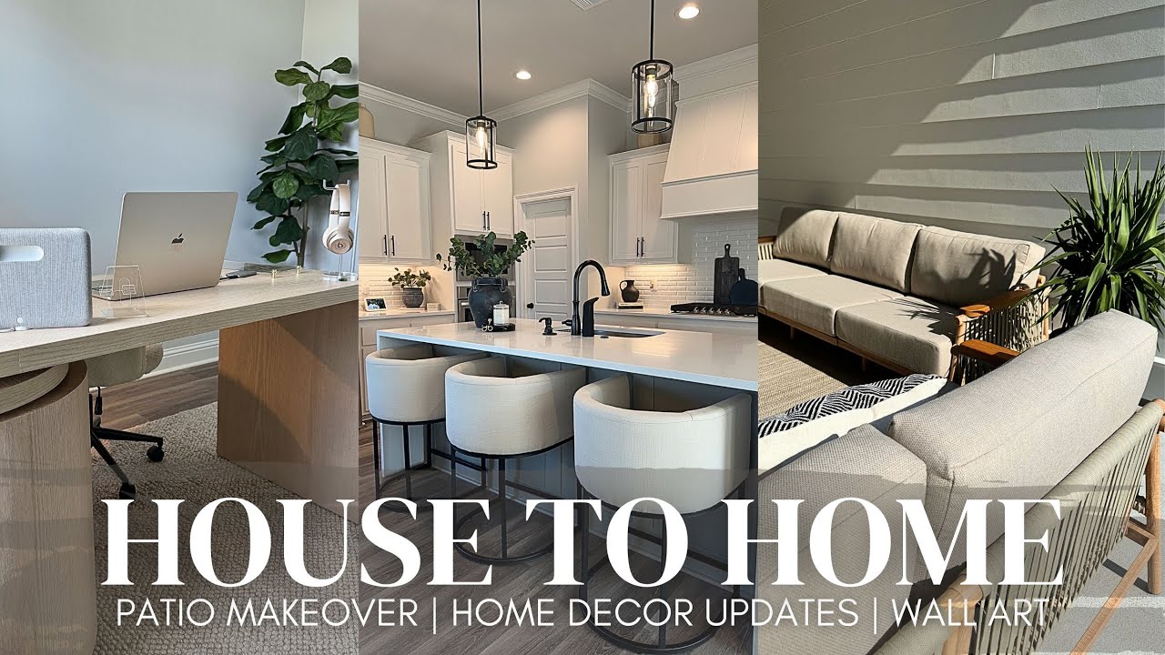 HOUSE TO HOME VLOG | MODERN, COZY HOME DECOR UPDATES | PATIO SET MAKEOVER | 2024