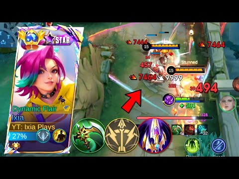 IXIA BRUTAL BEST BUILD IN HIGH RANKED!😱 (Try this💯) | IXIA BEST BUILD AND EMBLEM 2025 - MLBB