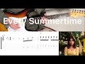 NIKI Every Summertime Guitar Cover With Tabs Chords