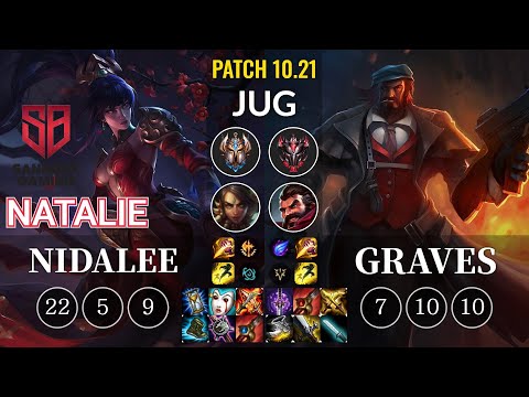 SB Natalie Nidalee vs Graves Jungle - KR Patch 10.21