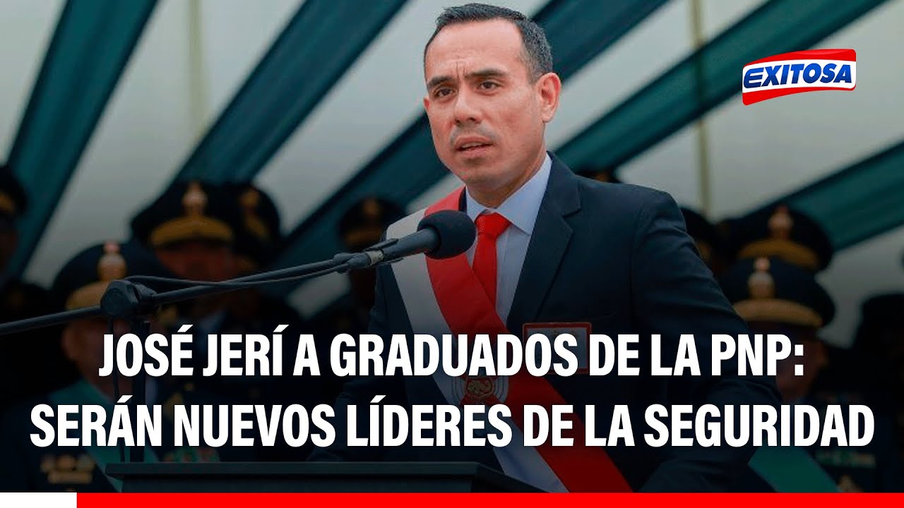 🔴🔵 José Jerí a oficiales graduados de la PNP: "Están destinados a ser líderes de la seguridad"