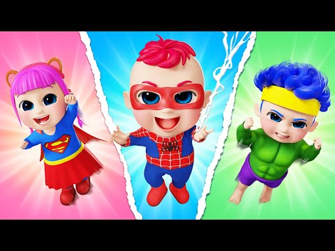 Baby Superhero Chase Thief | Kids Turn Into Superheroes | BiBiBerry | Kids Songs & Nursery Rhymes