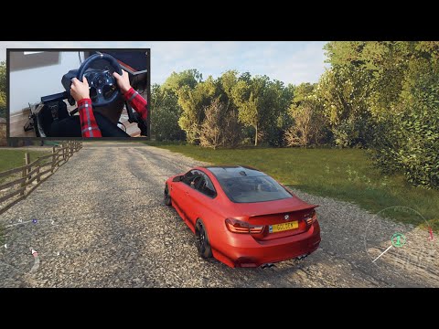 Forza Horizon 4 Playing BMW M4 F82 (Steering Wheel + Shifter) Gameplay