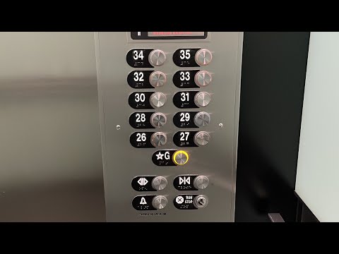 BIZARRE COMBO! Otis/Schindler High-Rise Elevators @ 1670 Broadway - Denver, CO.