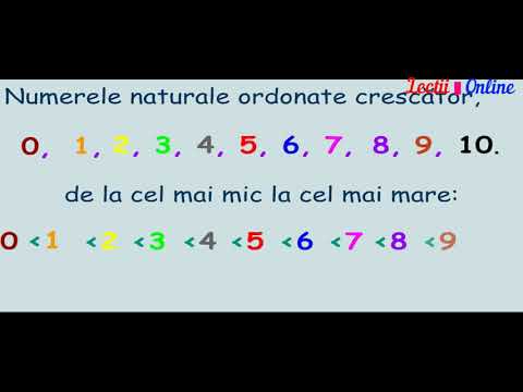 matematica - clasa I - lectia 1 - numerele naturale