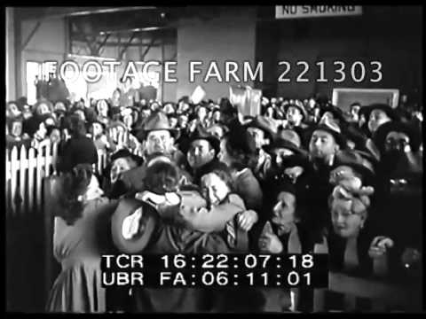 1947, USA, Refugee Arrivals 221303-13 | Footage Farm