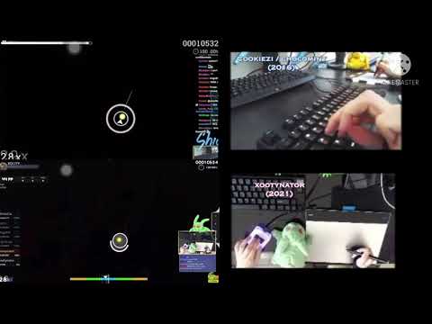 Cookiezi vs. Xootynator (Panda Eyes & Teminite - Highscore) HD+HR FC! | Osu! Comparison w/ Handcam