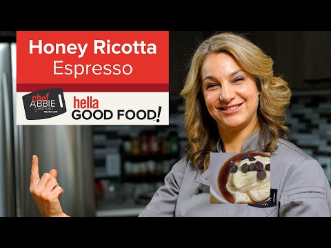 Honey Whipped Ricotta with Espresso