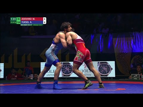 BRONZE GR - 66 kg: M. ZEIDVAND (IRI) df. A. YUKSEL (TUR), 4-0