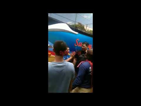 Sopir Bus Sumber selamat hampir di massa Oleh warga@ Nganjuk Baron