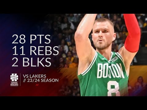 Kristaps Porzingis 28 pts 11 rebs 2 blks vs Lakers 23/24 season