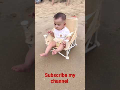 baby sees the beach 1st time #youtube #youtubeshorts #ytshorts