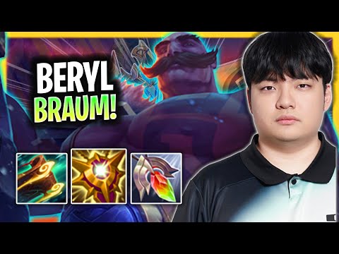 BERYL IS SO GOOD WITH BRAUM! | DK Beryl Plays Braum Support vs Poppy!  Season 2025