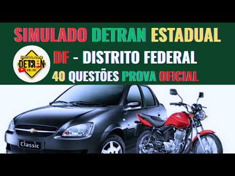 SIMULADO DETRAN DF OFICIAL, 40 QUESTÕES COMENTADAS COM DICAS INCRÍVEIS