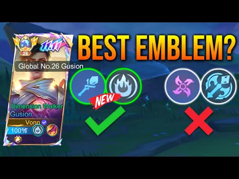 GUSION MAGE EMBLEM IS TOTALLY OP!! BETTER THAN ASSASSIN EMBLEM?! ( UNLI ONE SHOT🔥 )