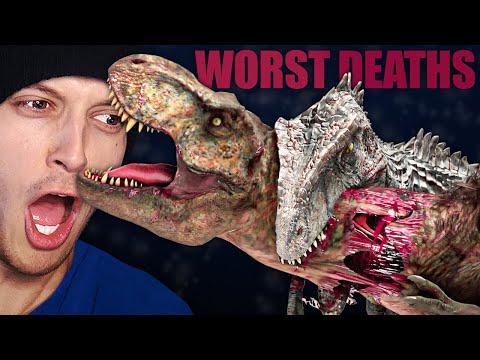 Which Dinosaur had the WORST Death in Jurassic? (Reaction)