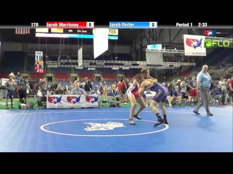 Junior 170 - Jacob Morrissey (Wisconsin) vs. Jacob Porter (Arizona)