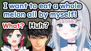 Sumire, Uruca And Haseshin Vs The Cucumber-Tasting Melon【VSPO!】