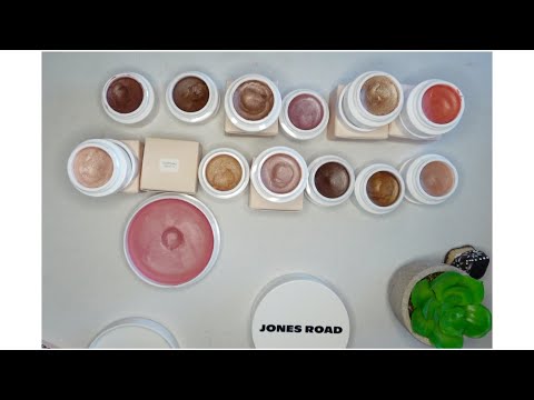 SWATCHING ALL 13 SHADES OF JONES ROAD MIRACLE BALM #makeupswatches