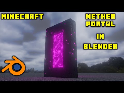 Insane Nether Portal Build in Blender!