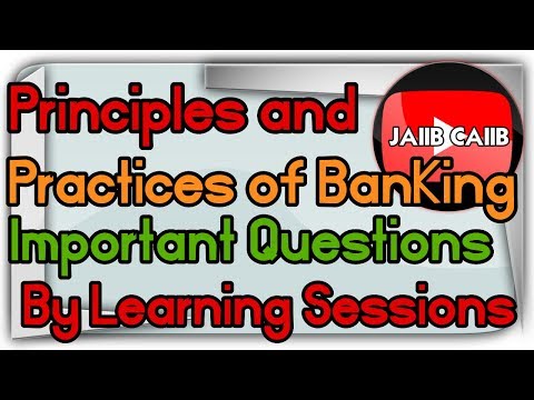 JAIIB Live Session Principles and practices of banking Important Questions Part 2 in Hindi 🔥🔥🔥🔥 Video