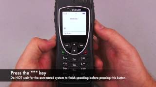 Checking Voicemail on an Iridium Satellite Phone