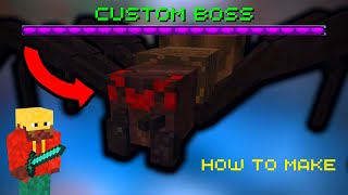 How to make CUSTOM BOSS FIGHT IN Minecraft!