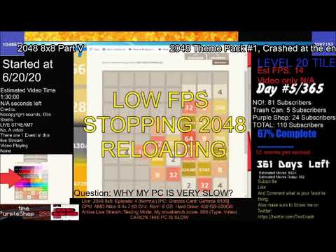 Timelapse of 2048 8x8 part 1-10