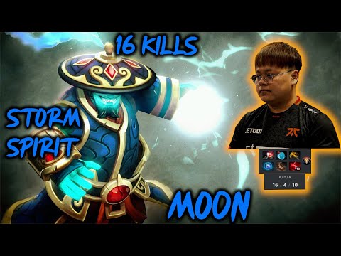 Fnatic.MooN Storm Spirit Mid 16 kills Sea Pro Dota2 7.28b fullgameplay