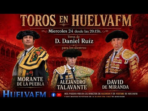 En directo desde Badajoz. Corrida de toros, donde David de Miranda comparte cartel con Morante de la