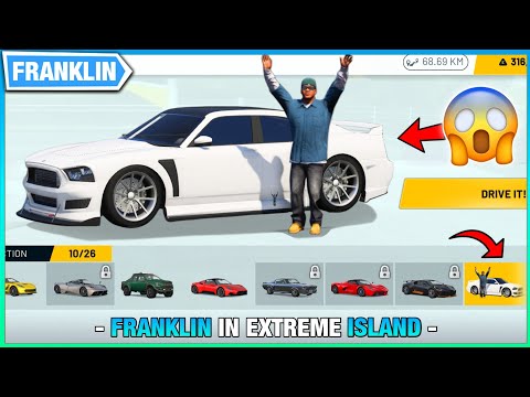 🤯 Franklin In Extreme Island 🤯 - Extreme Car Driving Simulator 2022  - Car Game