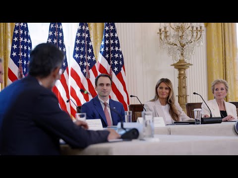 First Lady Melania Trump Hosts a Meeting of the White House Task Force on AI Education