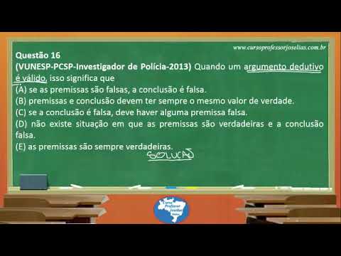 QUESTÃO 16  LÓGICA  VUNESP