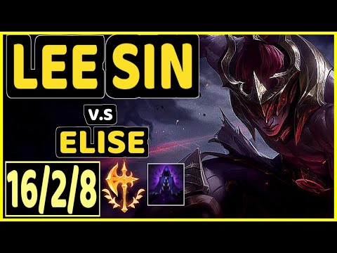 AHAHACIK (LEE SIN) vs ELISE - 16/2/8 KDA JUNGLE CHALLENGER GAMEPLAY - EUW