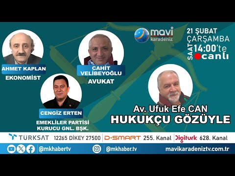 Türkiye Emekliler ve Çalışanlar Partisi Genel Başkanı Sayın Cengiz Erten Mavi Karadeniz kanalına konuk oldu